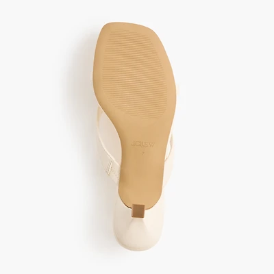 Bow flip-flop kitten-heel sandals