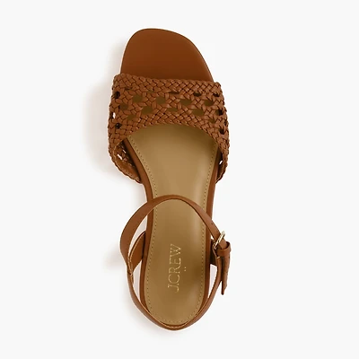 Knotted woven sandals
