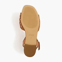 Knotted woven sandals