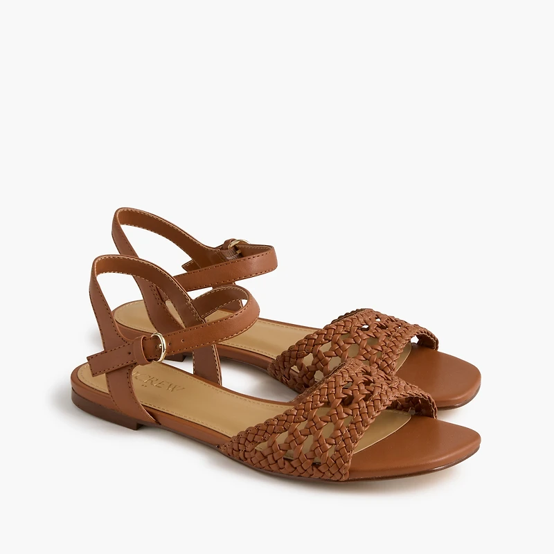 Knotted woven sandals