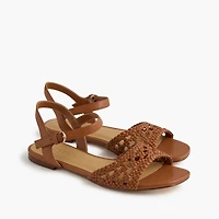 Knotted woven sandals