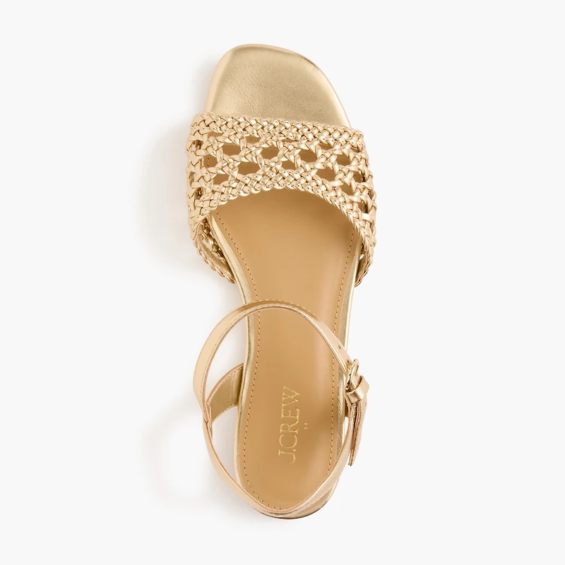 Knotted woven sandals