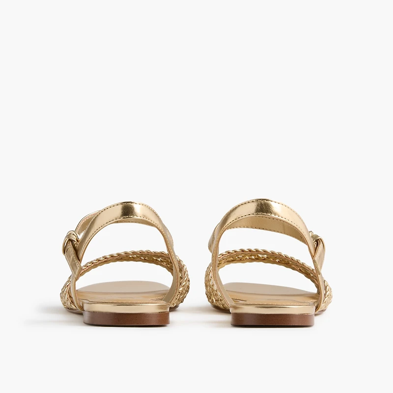 Knotted woven sandals