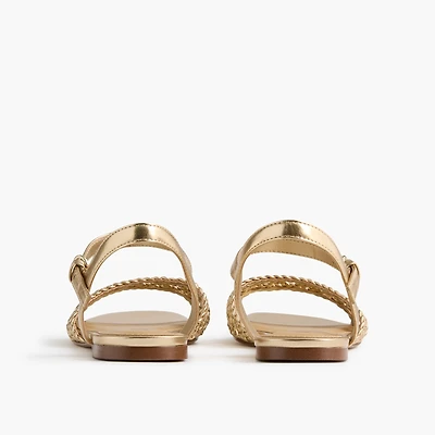 Knotted woven sandals