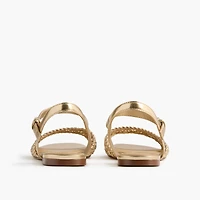 Knotted woven sandals