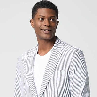 Seersucker suit jacket