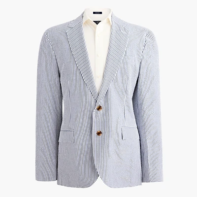 Seersucker suit jacket