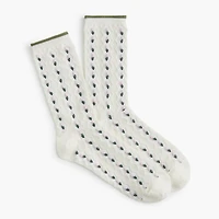 Floral trouser socks