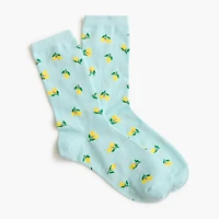 Lemon trouser socks