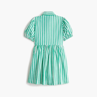 Girls' embroidered shirt-dress