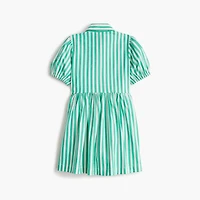 Girls' embroidered shirt-dress