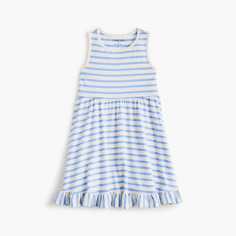 Girls' striped tank dress