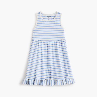 Girls' striped tank dress