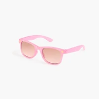 Girls' heart rivet square sunglasses