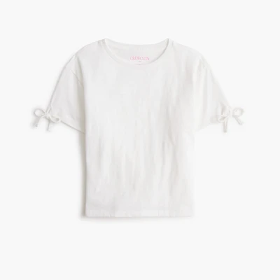 Girls' bow-sleeve tee