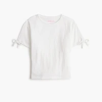 Girls' bow-sleeve tee