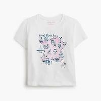 Girls' map of France graphic tee