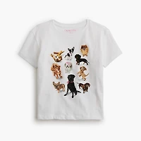 Girls' dogs graphic tee
