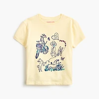 Girls' dogs day out graphic tee