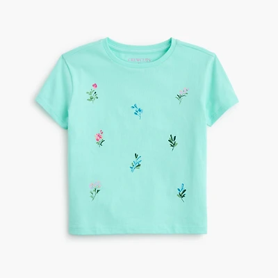 Girls' flowers graphic tee
