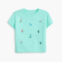 Girls' flowers graphic tee
