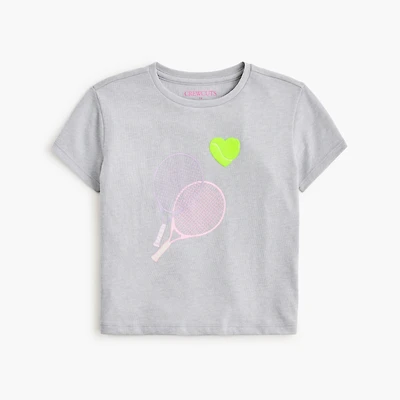 Girls' tennis graphic tee
