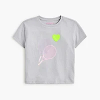 Girls' tennis graphic tee