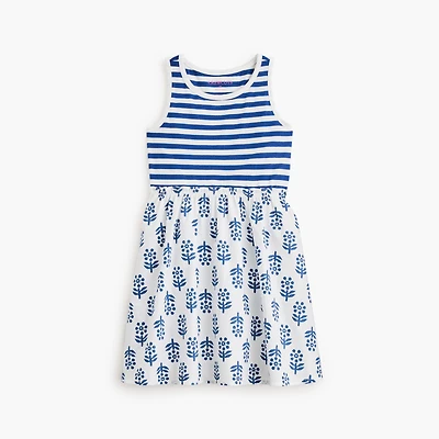 Girls' mixed-media dress