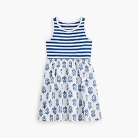 Girls' mixed-media dress