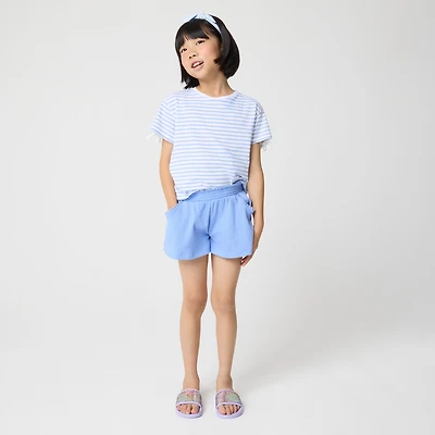 Girls' crinkle-knit short