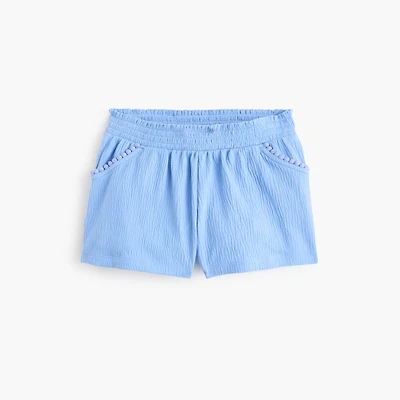 Girls' crinkle-knit short