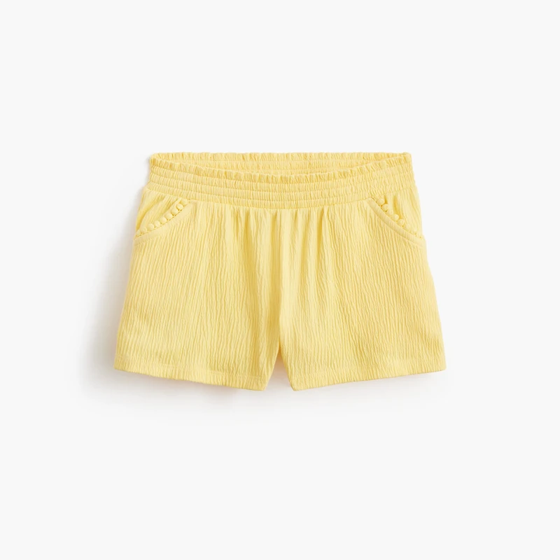 Girls' crinkle-knit short