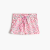 Girls' paisley-print knit short
