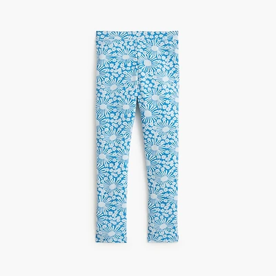 Girls' floral leggings