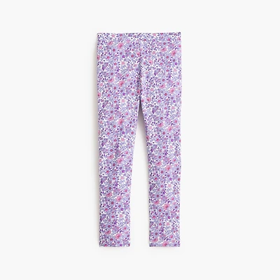 Girls' floral leggings