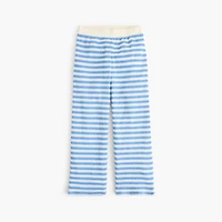 Girls' striped crochet-knit pant