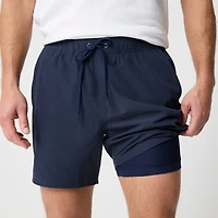 6" two-in-one quick-drying short