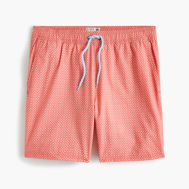 7" compression-lined swim trunk