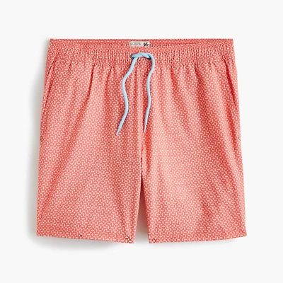 7" compression-lined swim trunk