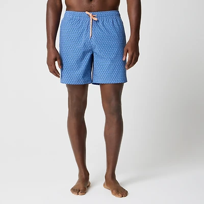 7" compression-lined swim trunk