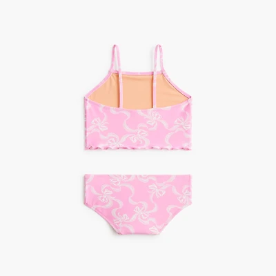 Girls' bow tankini set
