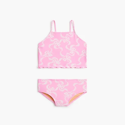 Girls' bow tankini set