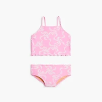 Girls' bow tankini set
