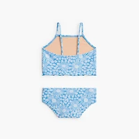 Girls' floral tankini set
