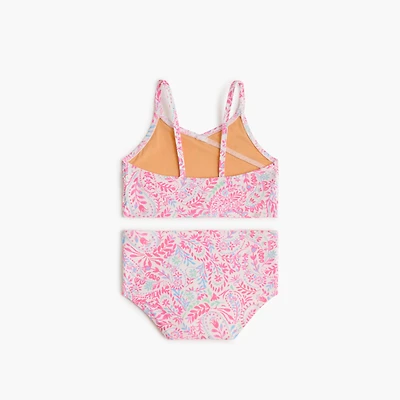 Girls' paisley two-piece bikini set