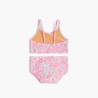 Girls' paisley two-piece bikini set