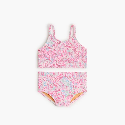 Girls' paisley two-piece bikini set