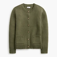 Waisted sweater-jacket