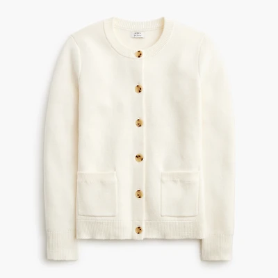 Waisted sweater-jacket