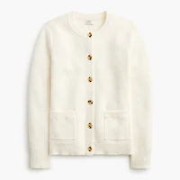 Waisted sweater-jacket